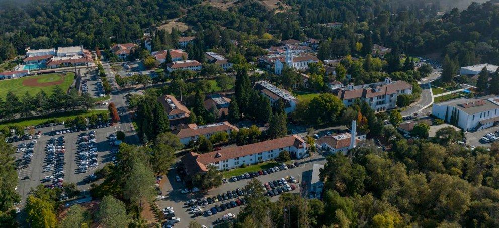 Aerial View of Saint Mary's College Campus