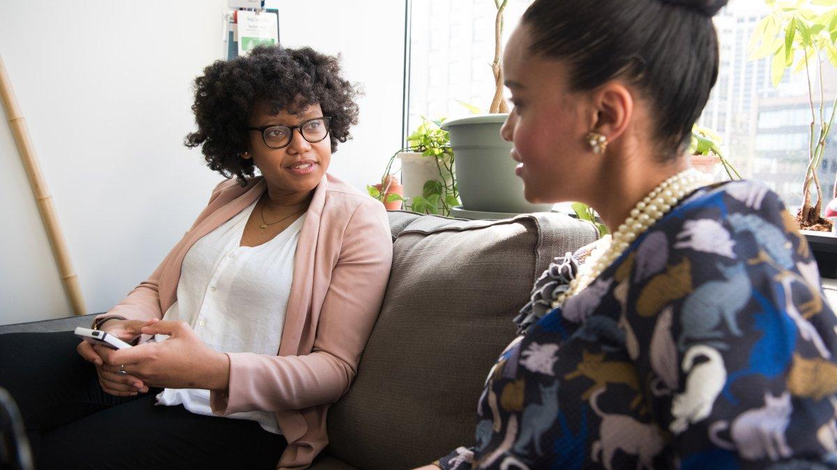 Counseling students having a conversation